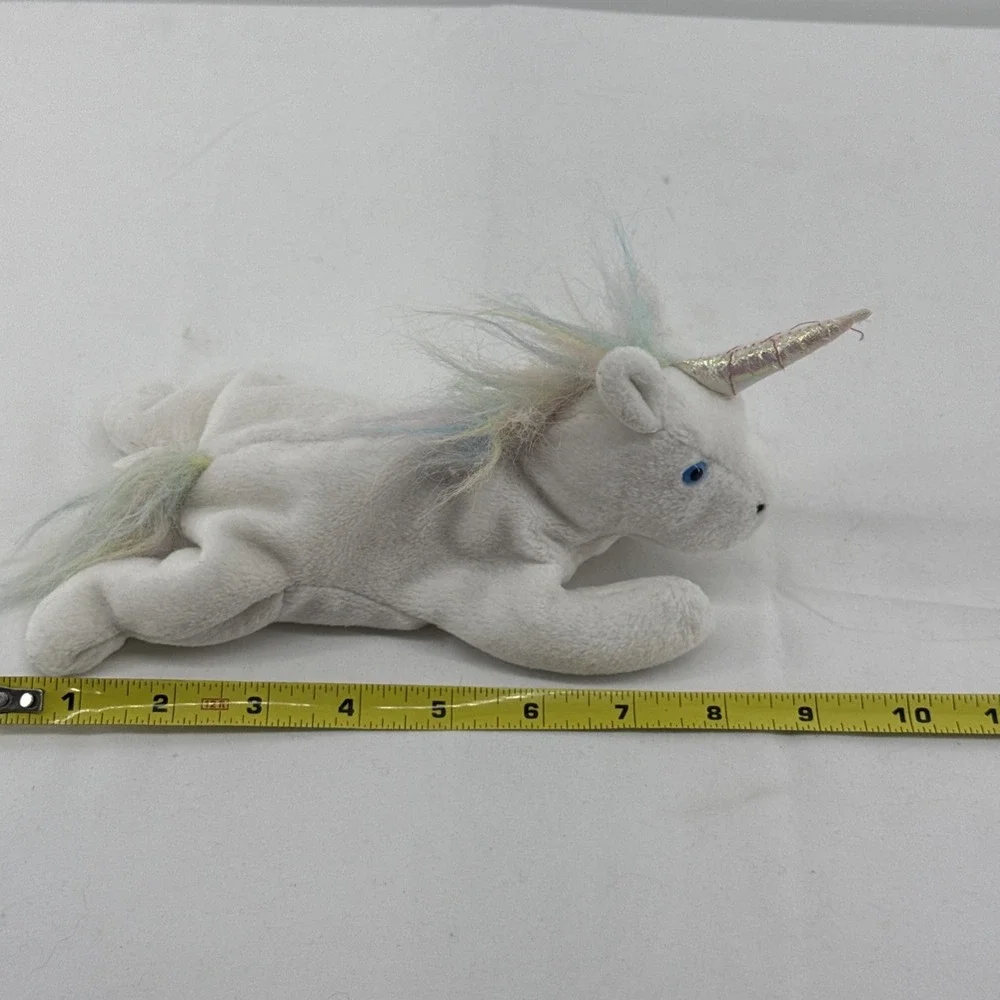 Ty Beanie Baby Mystic 1993 (5-21-1994) P.E. Pellets Plush Stuffed Animal Unicorn